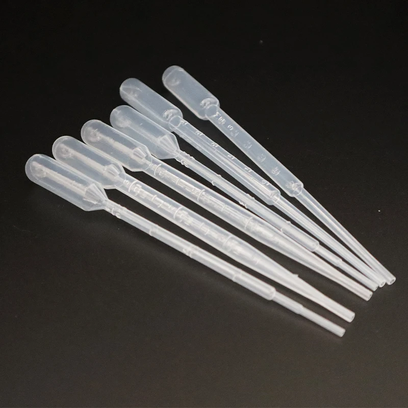 Custom Design 50Pcs 3Ml 1Ml Calibrated Pipette Dropper Plastic Disposable Transfer Pipettes For Science Laboratory