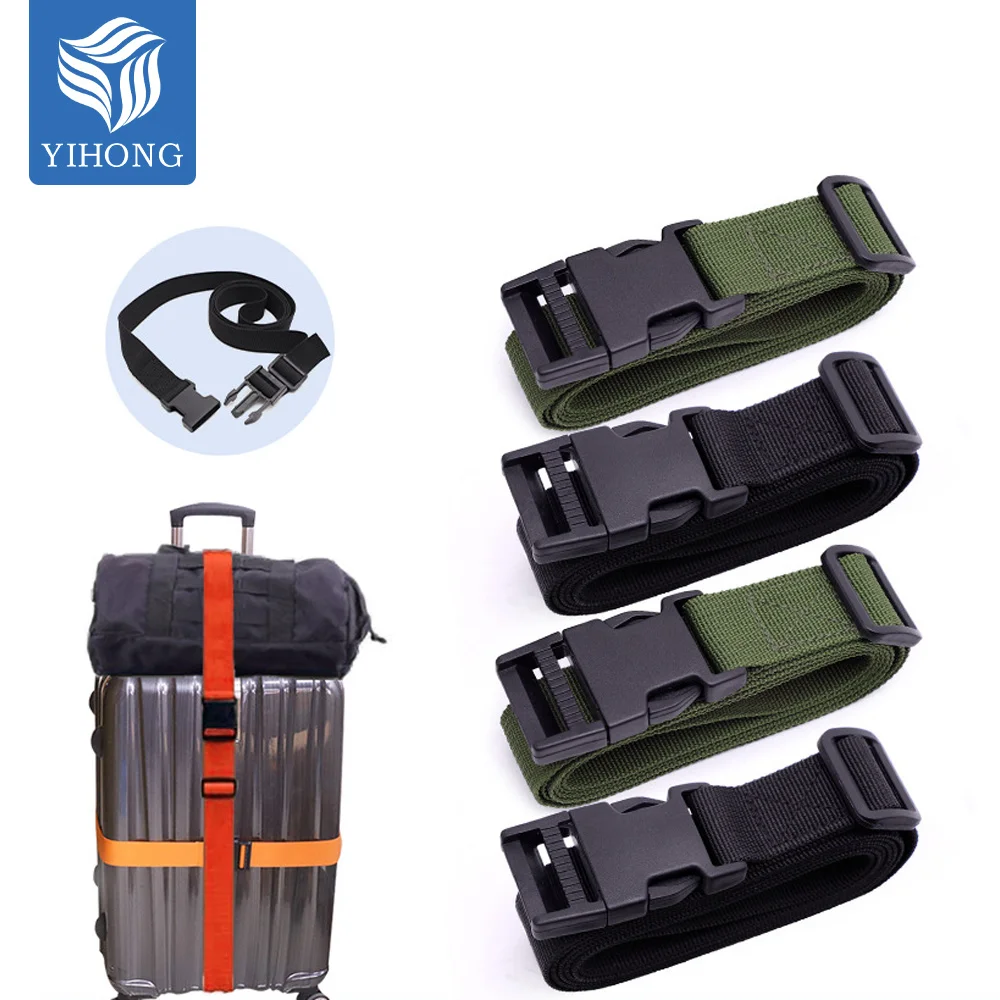 Custom Camping Outdoor Bundle Binding Nylon PP Polyester Tie Fastening Baggage Suitcase Travel Case Backpack Belt Luggage Strap
