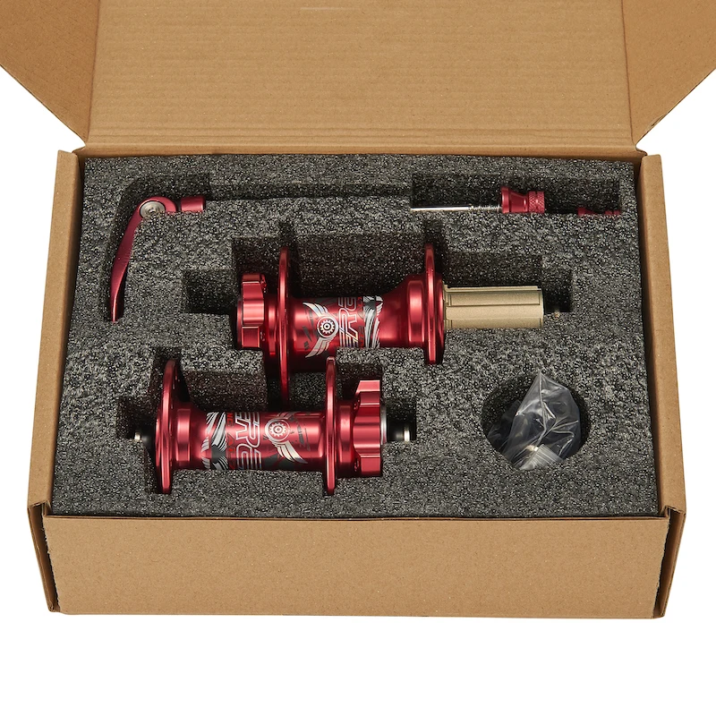 KEREACHY wholesale custom KR4002F/R quick release disc brake hub 28 32 36 hole mountain bike hub front 2 rear 4 bearing MTB hub