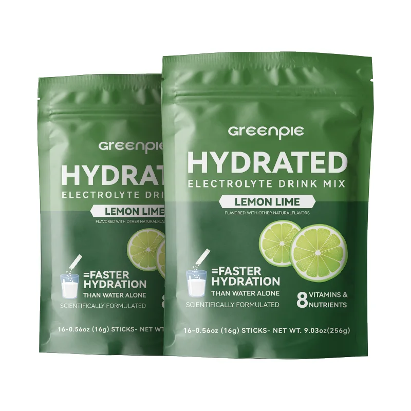 Greenpie Best Tasting  Affordable Unflavored Flavoured 0 Calorie Lemon Grape Electrolyte Powder