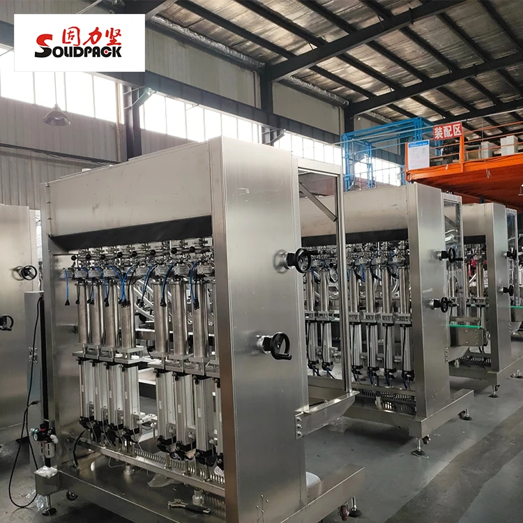 Exported explosion proof 8 nozzles automatic hand wash gel equipment 1 gallon sanitizing liquid soap filling machine filler