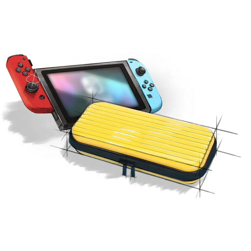 
Carry Case Compatible with Nintendo Switch Console & Accessories- EVA Protective Hard Portable Travel Carry Case Shell Pouch 