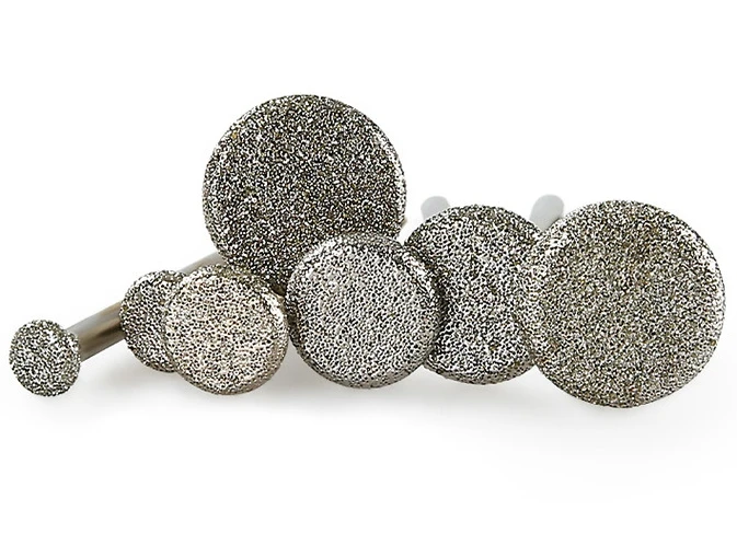 Hot Sell Diameter Of Shank Circle Type Abrasive Tools Diamond Mounted Points Burr Carving Bits For Gem Marble