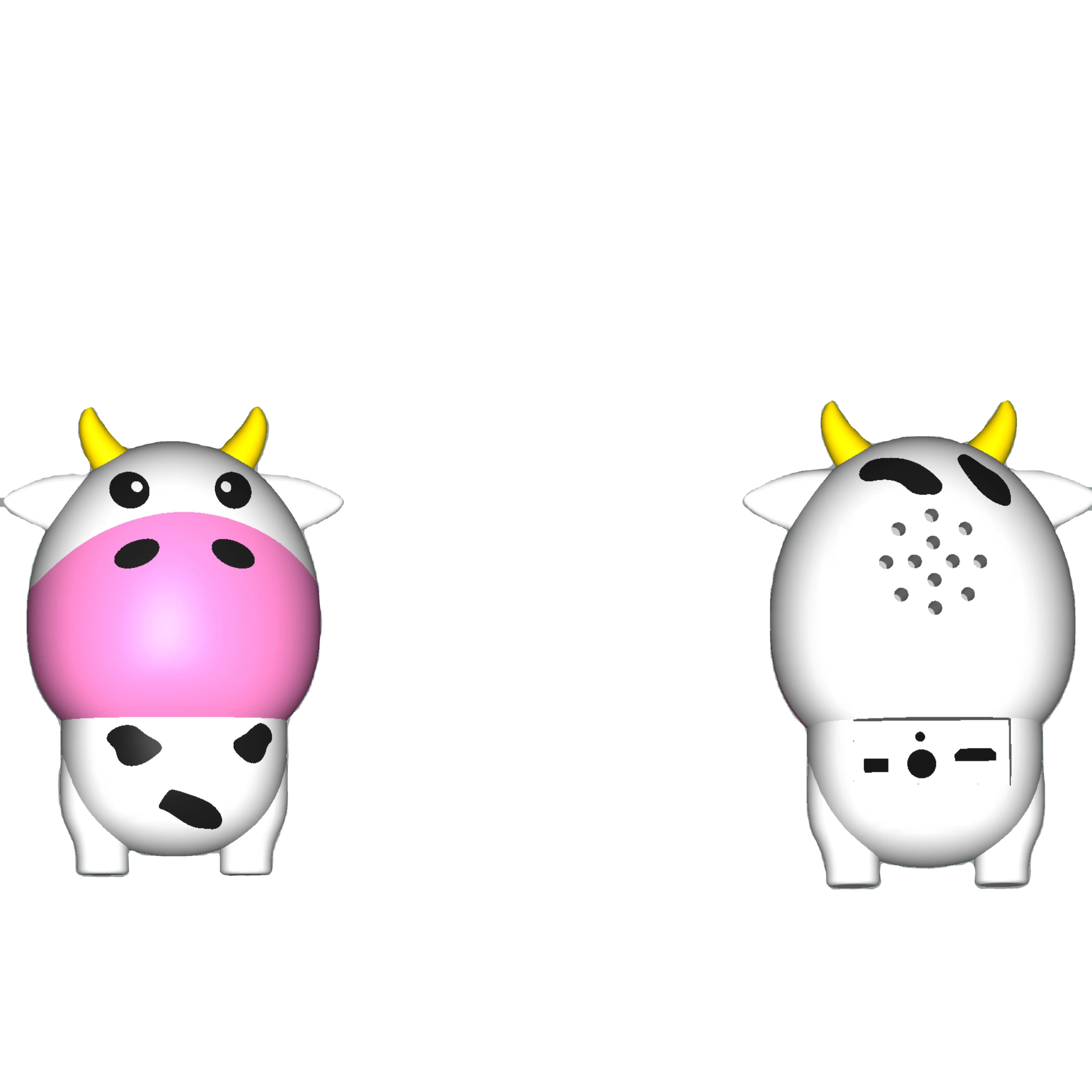 New design Custom animal shape wireless speaker , cow /cat/ cattle / ox/dog/bull/bottle/cup  shape wireless BT speaker box,