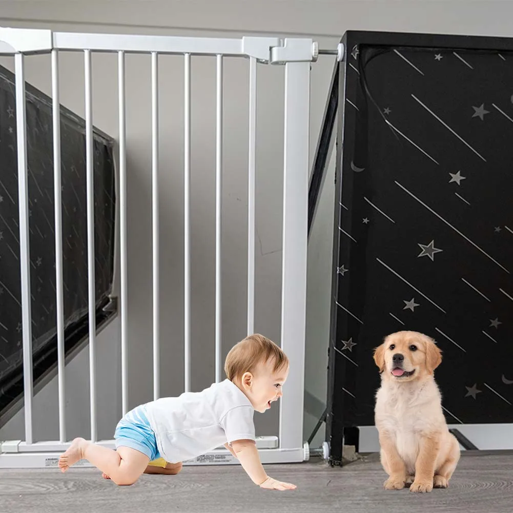 AiLiKEA PLANT HOT SALE OEM&ODM CUSTOMIZED Child Retractable safety baby gate stair Barrier Protection Door Gate For House