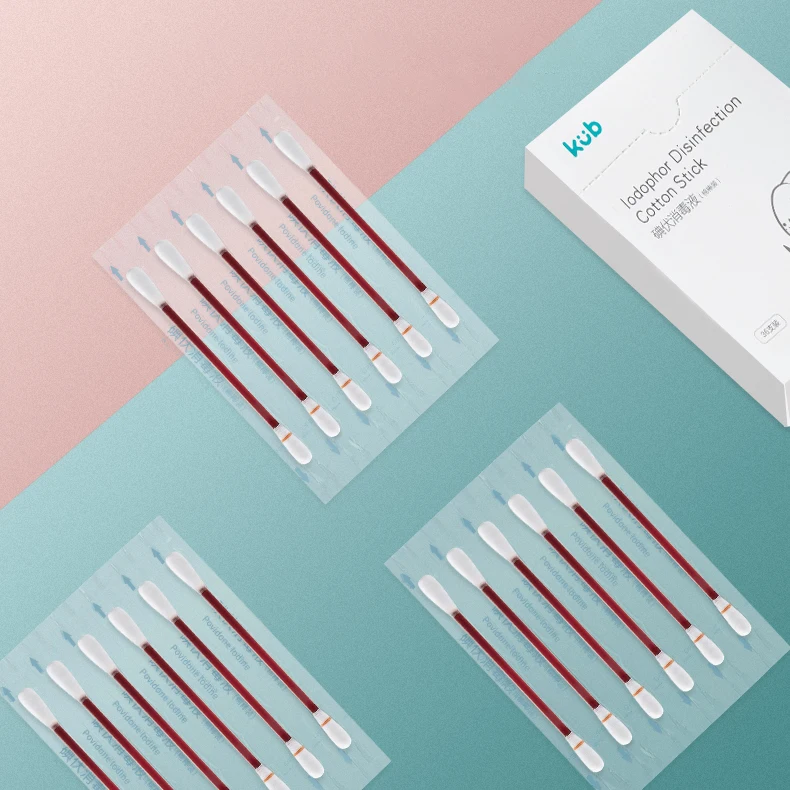 Стерилизационный ватный тампон KUB, одноразовый йод, жидкий наполненный ватный тампон