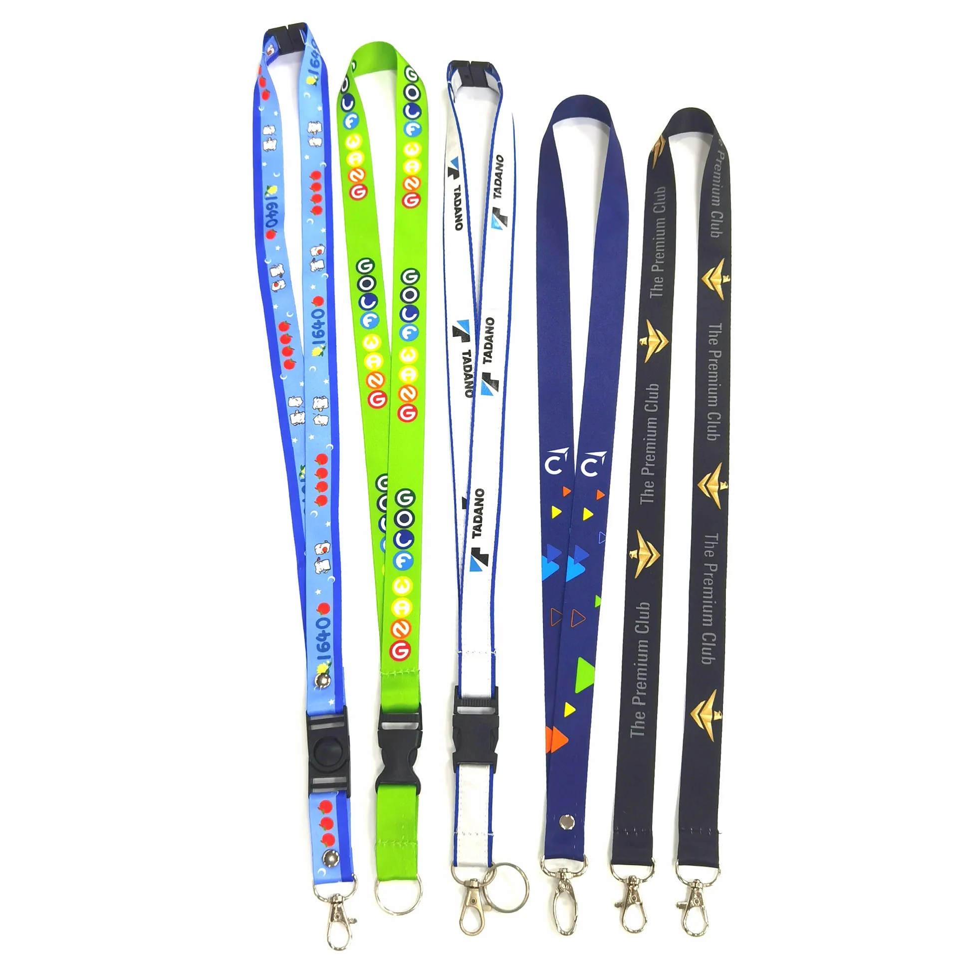 Personalized Custom Printing Logo Lanyard Sublimation Polyester Neck ID Lanyards With Logo Custom