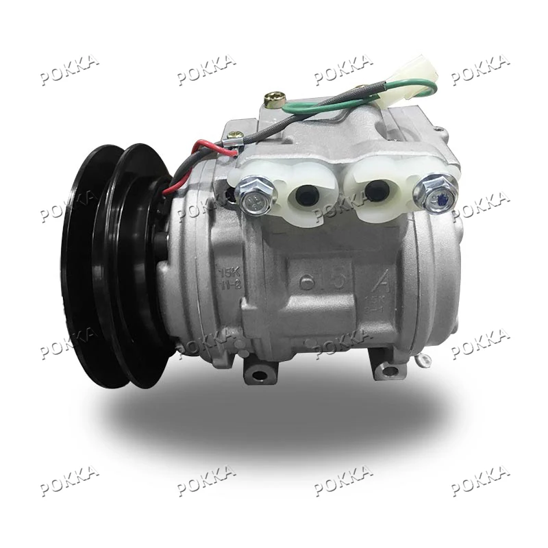 POKKA brand 24V car ac air compressor for XGMA Excavator