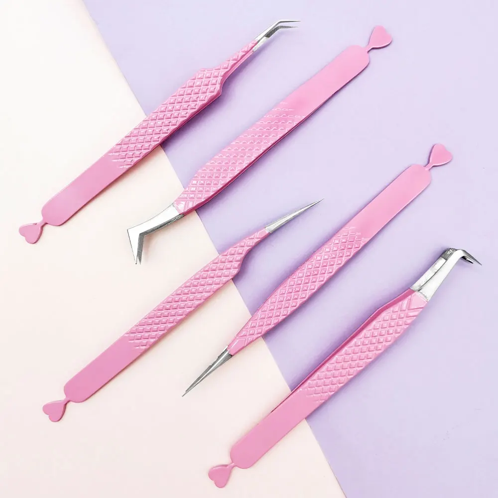 Fiber Tips Lash Tweezers Comfortable Feeling Vetus Volume Eyelash Tweezer for eyelash extension