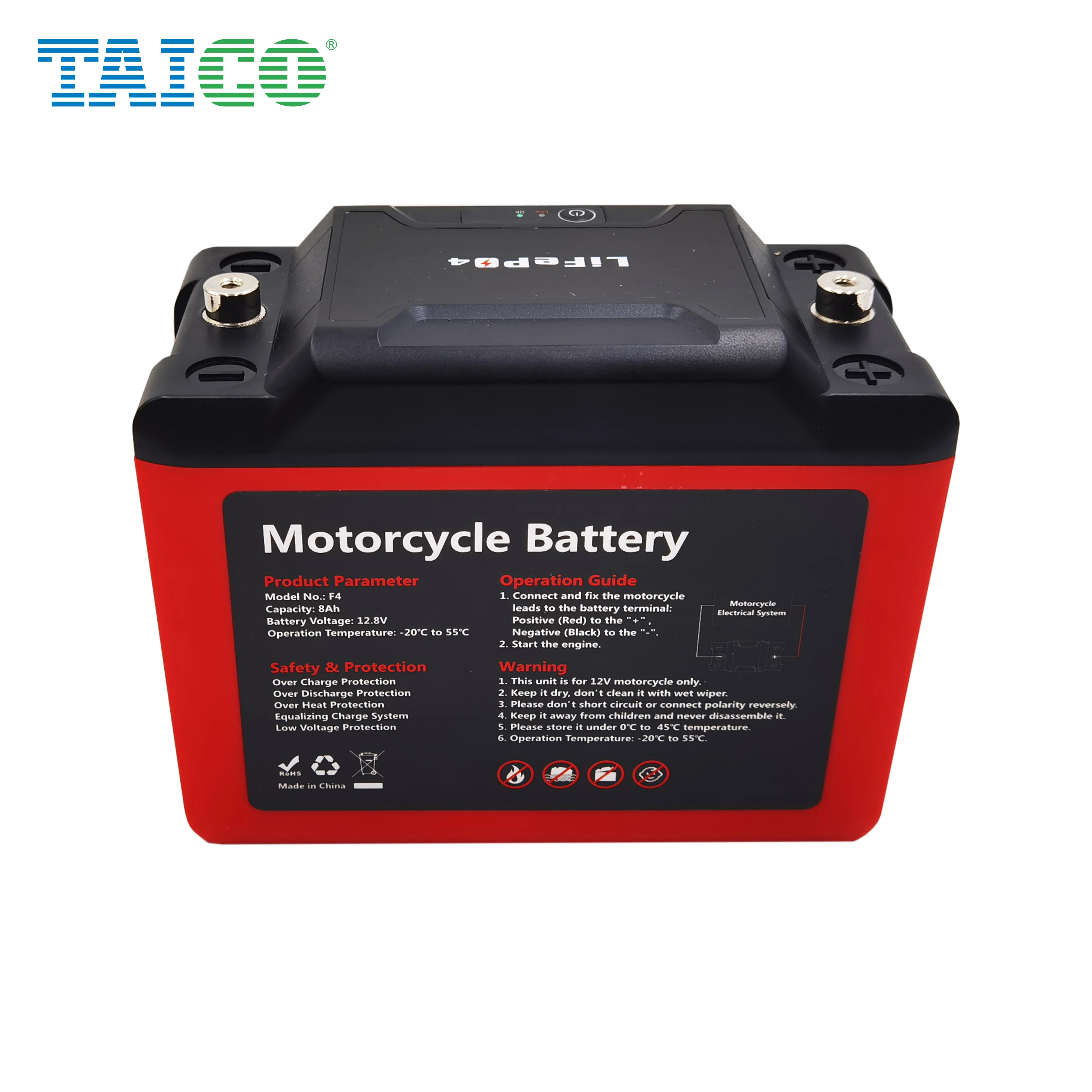  Высокий ток 100C Lifepo4 батарея 12В 5ah мотоциклов lifepo4