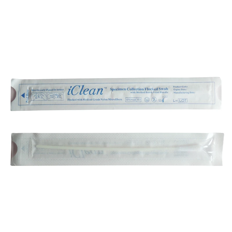 Быстрое тестирование полости рта vtm Стерильная носогарнингеальная переносная Стерильная палочка для проб