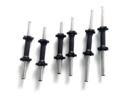 High Quality Cheap Chrome Threaded Hollow Dumbbell Bar With Rubber Grip