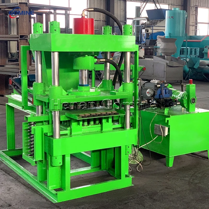 HP-60 Good Quality High Efficiency Round Cube Shape Hydraulic Powered Charcoal Briquette Making Machine