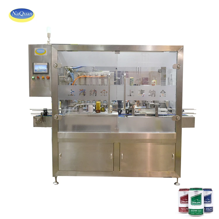 
The Small Footprint Fully Automatic Aluminum Cans Beer Cans Filling And sealing machine For 330ml 550ml 