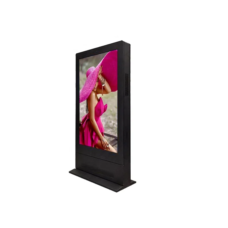 75 Inch Vertical Lcd Advertising Outdoor Dual Screen Digital Totem Two Sides Outdoor waterproof Double Side Digital Signage