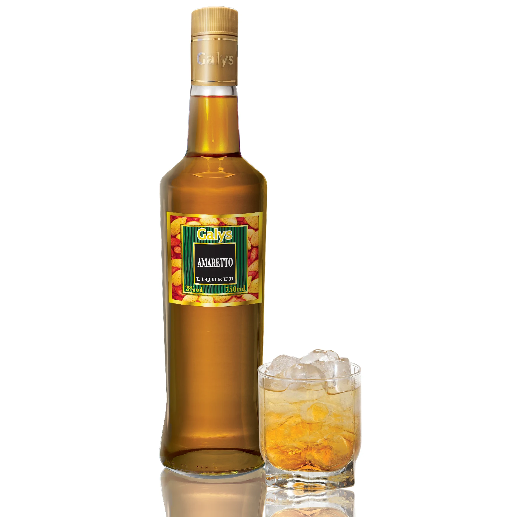 
 Ликер Amaretto Galys для мороженого, коктейлей и кулинарии  