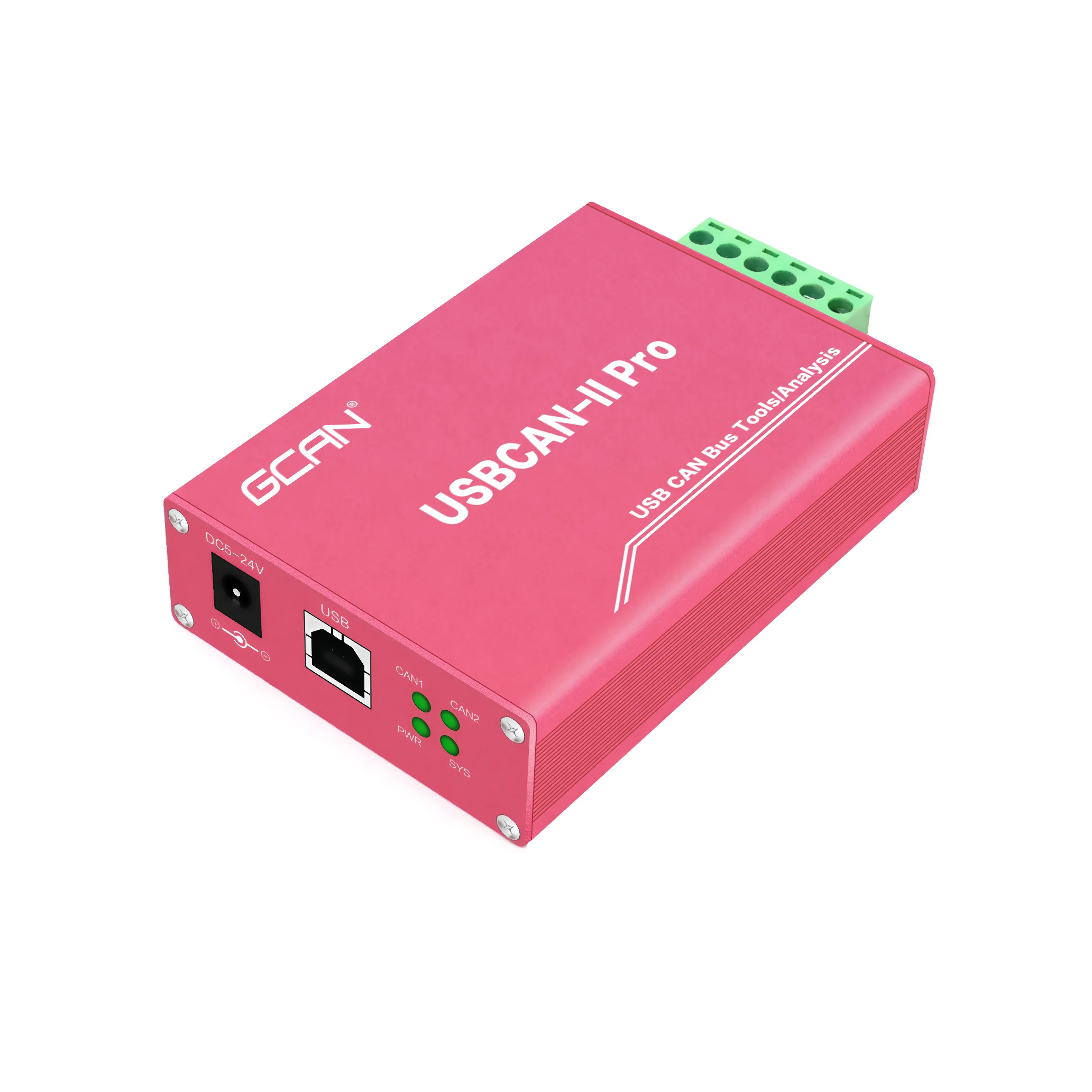 GCAN USBCAN-II Pro CAN bus adapter,debug,analyzer analysis tool USB to CANBUS converter USB-CAN box support DBC CANopen j1939