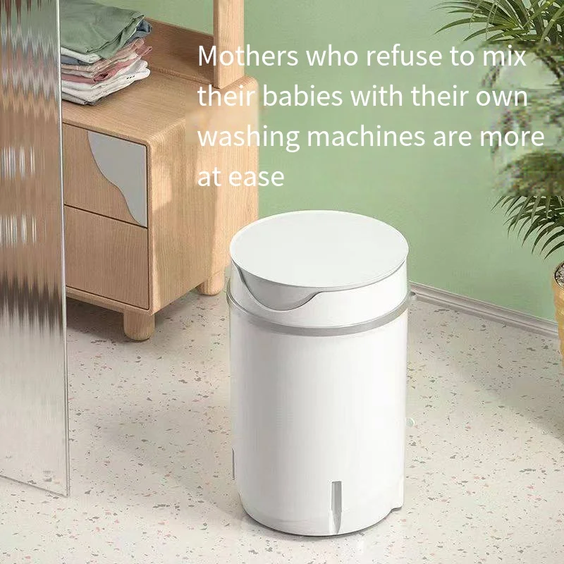 Semi automatic small single barrel sock washing machine, portable mini washing machine, underwear and pants washing machine