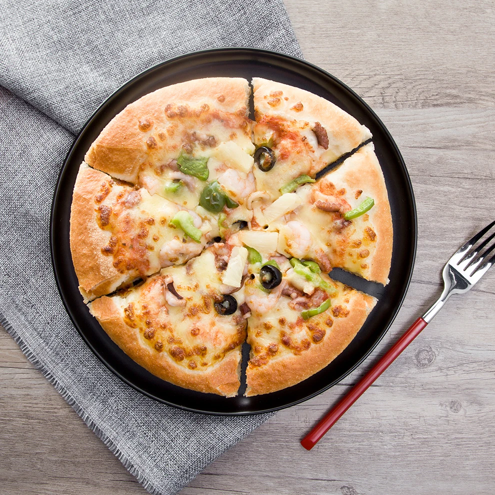 Restaurant Dinnerware Wholesale Matte Glaze Porcelain Black Dinner Plate