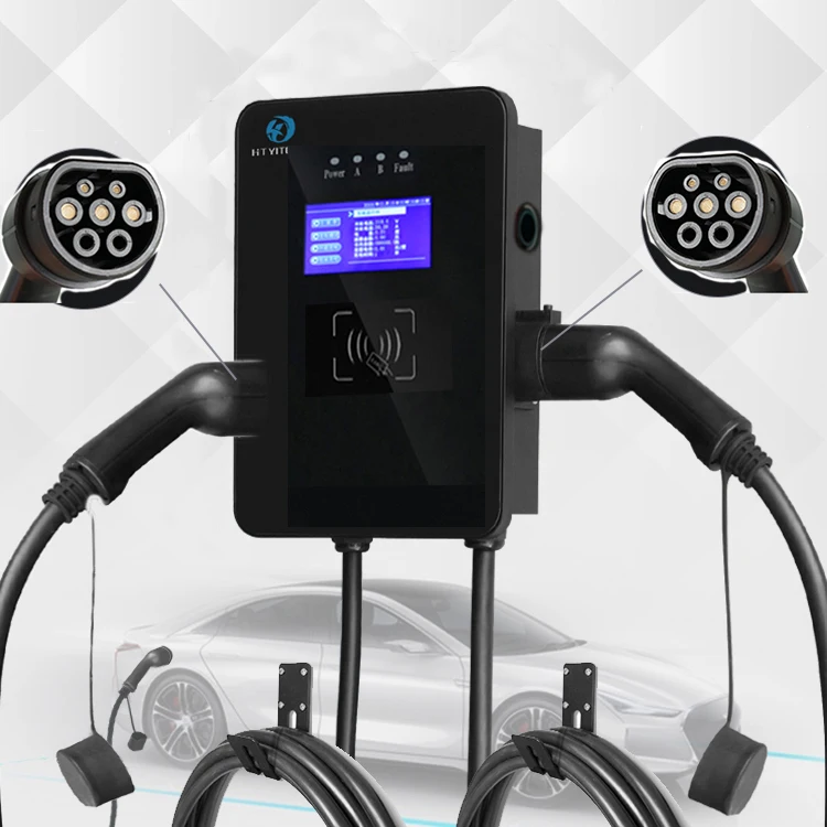 Good Price AC RFID  44KW EV Charging Stations With 2 Charging connector  EV Station Charging