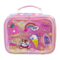 New Arrival Custom Insulated Pink Picnic Bag Dessert Design Waterproof Thermal Cooler Lunch Bag for Kids