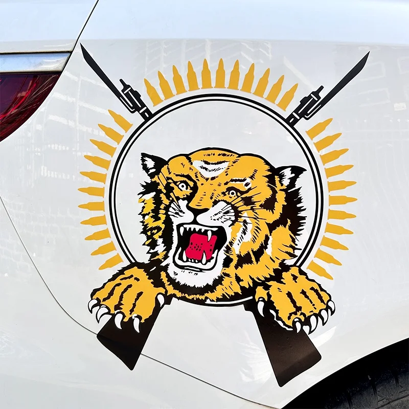 High Quality Vinyl Scratch Proof Car Decals Custom Logo Printing Window Bumper Waterproof UV Transfer Outdoor Car Body Stickers