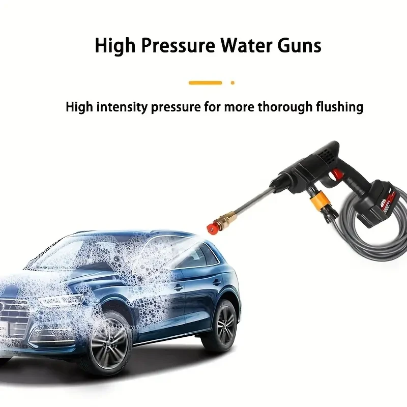 Portable Car Care Washing Rechargeable High Voltage Lithium Battery Car Wash pressure washer Machine Car Washer