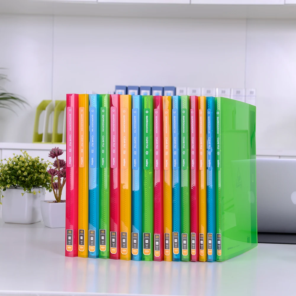 Display book A4 insert folder inner pages plastic pp 30 pages 40 pages can be customized