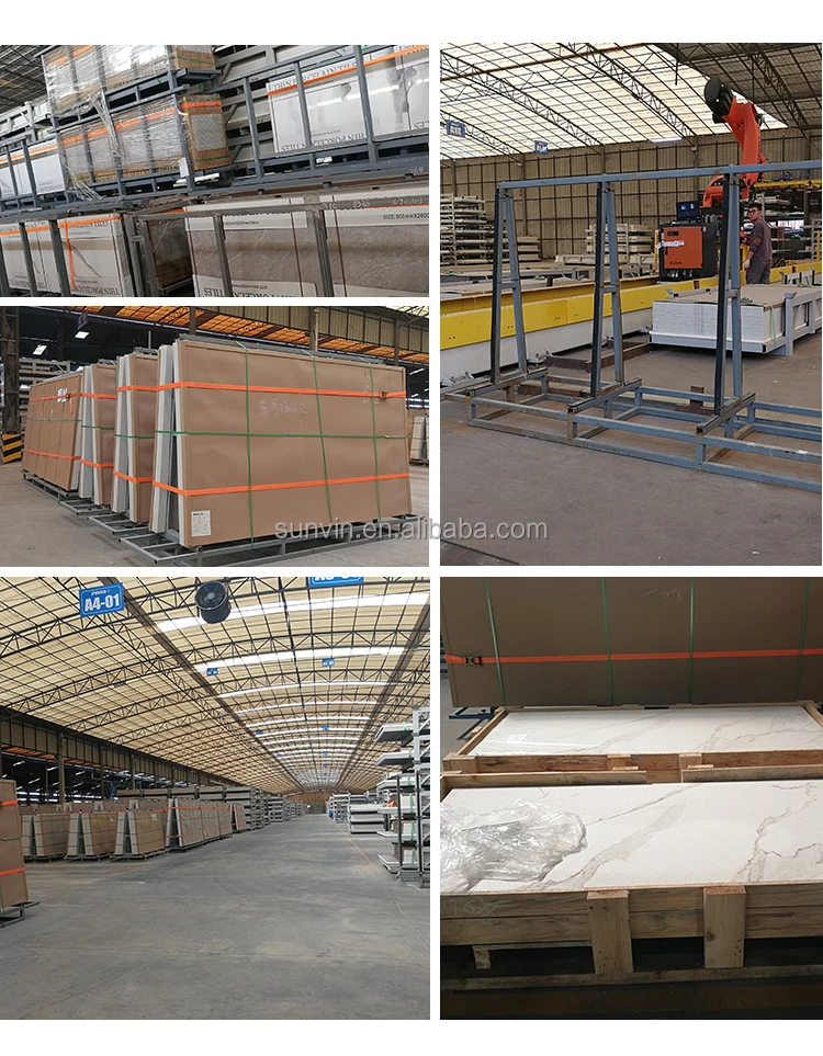 Large Format Big White Porcelain Slabs Artificial Stone Granite Table Top Sintered Stone Marble Tiles