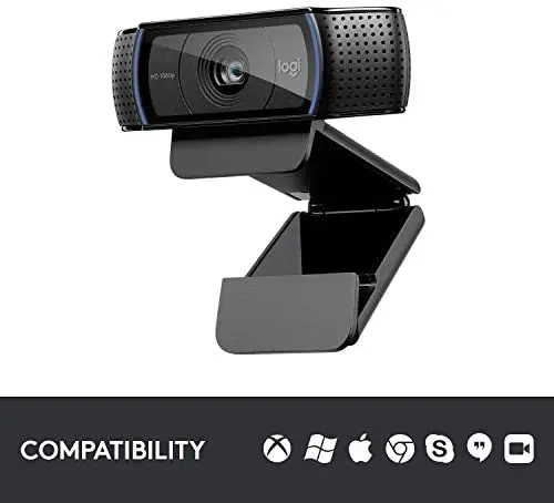 Веб-камера Logitech C920 Pro HD Широкоформатная камера для видеозвонков и записи 1080p веб-камера настольного компьютера или