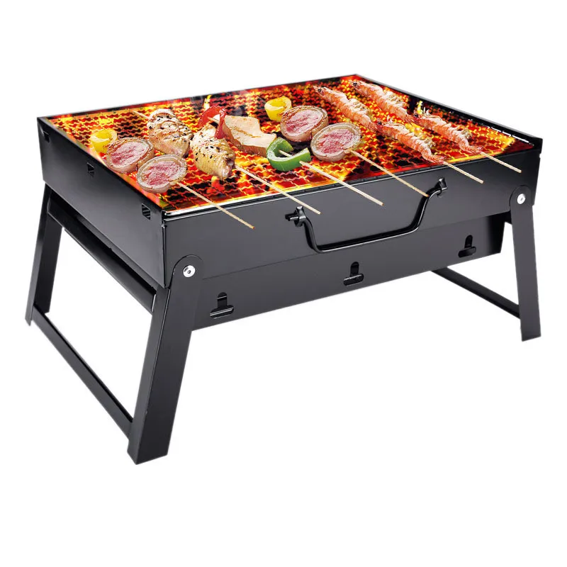 Charcoal Smoker Grill Outdoor Household camping Carbon Kamado Barbecue Charcoal Smoker Grill with Four Legs