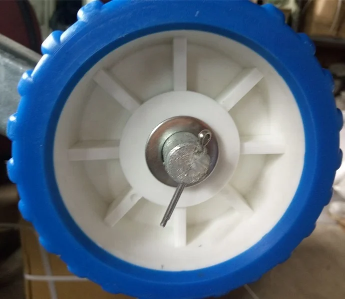 Blue/black PP PU material boat trailer  wobble rollers Low price For sale