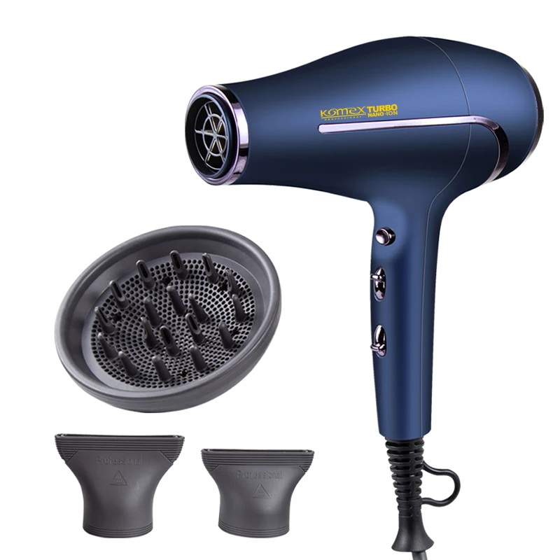 Komex New Design Supers Professional Salon private label Hair Blow dryer AC Motor Manufacturer 2200W Powerful Hair Dryer