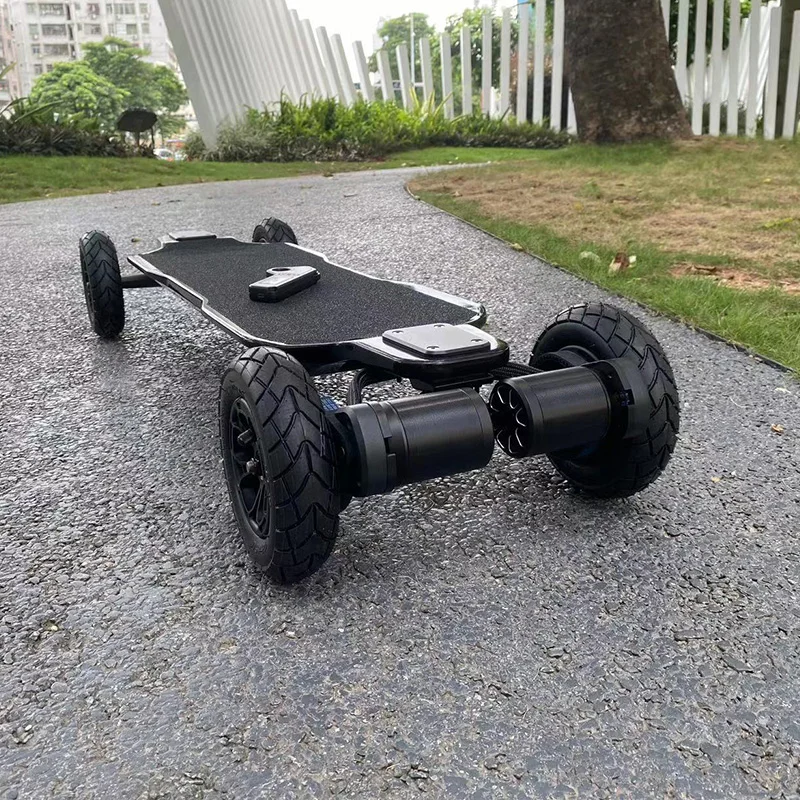 2024 NEW PL Dual 6384 Motor Carbon Fiber Off-Road Electric Skateboard 9000W 120A 39 mph 54.6V Most Powerful Maple Longboard