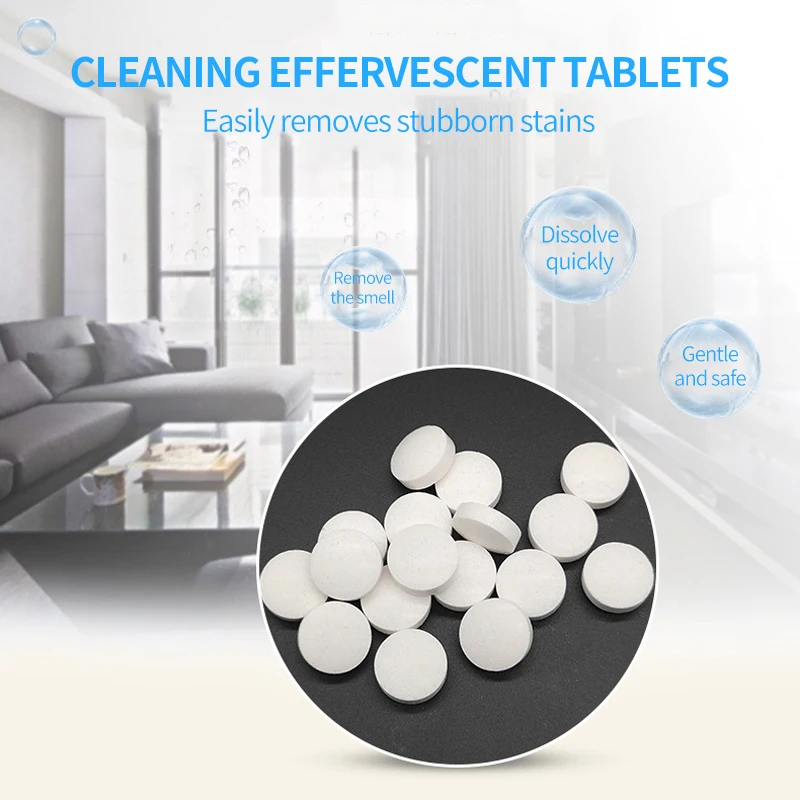 All in one eco friendly dissolvable household kitchen multifunctional cleaning tablets
