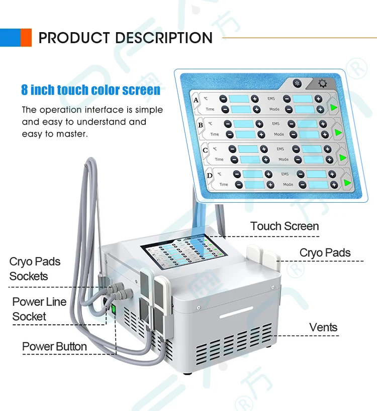 Cryo Cooling Plates Body Slimming Mini Cryo Therapy Machine Portable 360 Cryolipolysis Machine