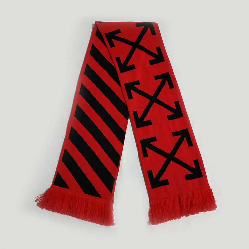 High Quality Factory Directly Produce OEM Design Custom Winter Acrylic Woven Knitted Hockey Soccer Fan Scarf For Men And Womens