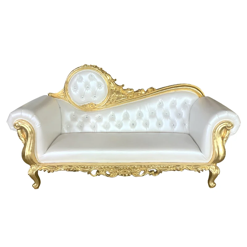 Luxury King And Queen High Back Throne Chairs Gold Royal Wedding Event Hotel Sofa Throne Chairs