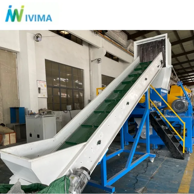 Waste plastic PP PE bottle washing line / PP PE film washing line / plastic PE recycle wash machine