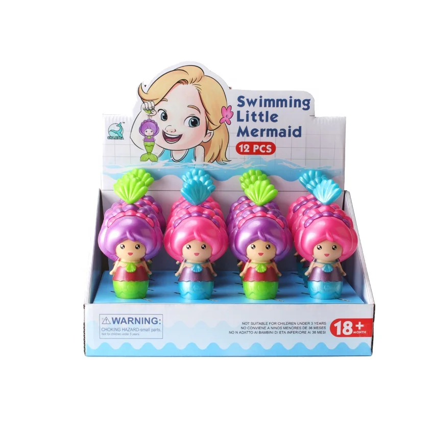 PP Plastic Doll Wind Up String Mermaid Toy Swimming Pool Toys Bath Water Toy Packed In Display Box