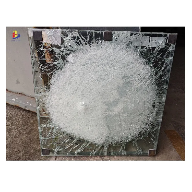 41mm 42mm 43mm B6 NIJ III level Armored Bullet Proof Glass Laminated Safety Bulletproof Armored Glass