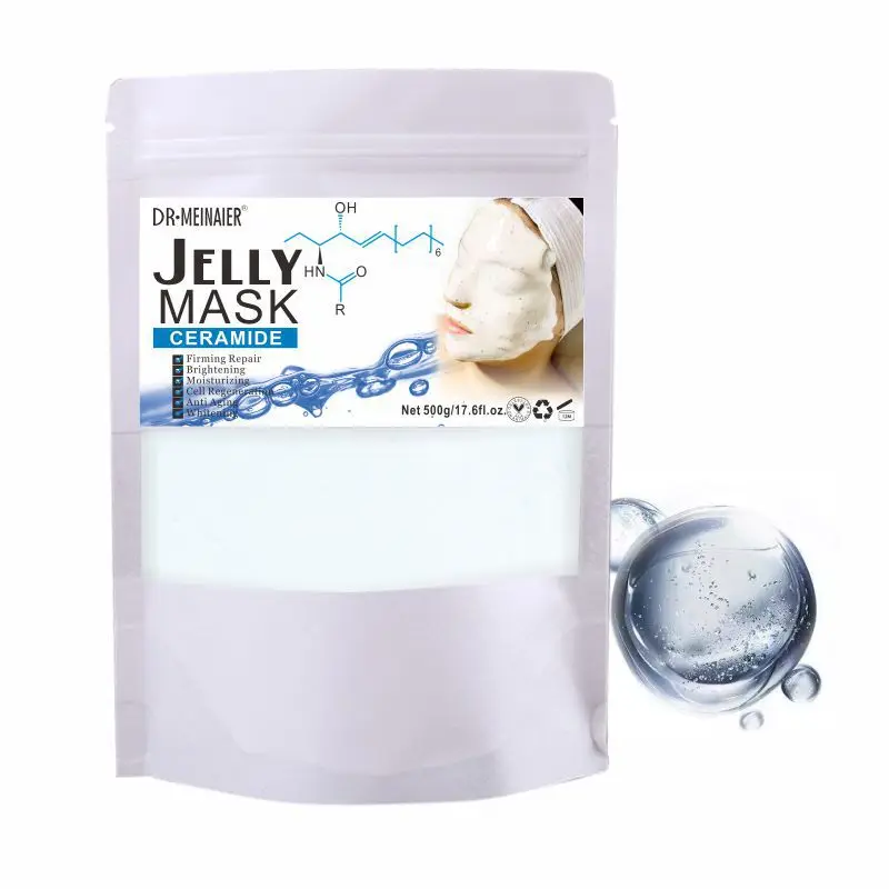 Diy Spa Collagen Hyaluronic Acid Soft Mask Powder Face Mask Moisturizing Anti Aging Rose Crystal Peel Off Rubber Mask Skin Care