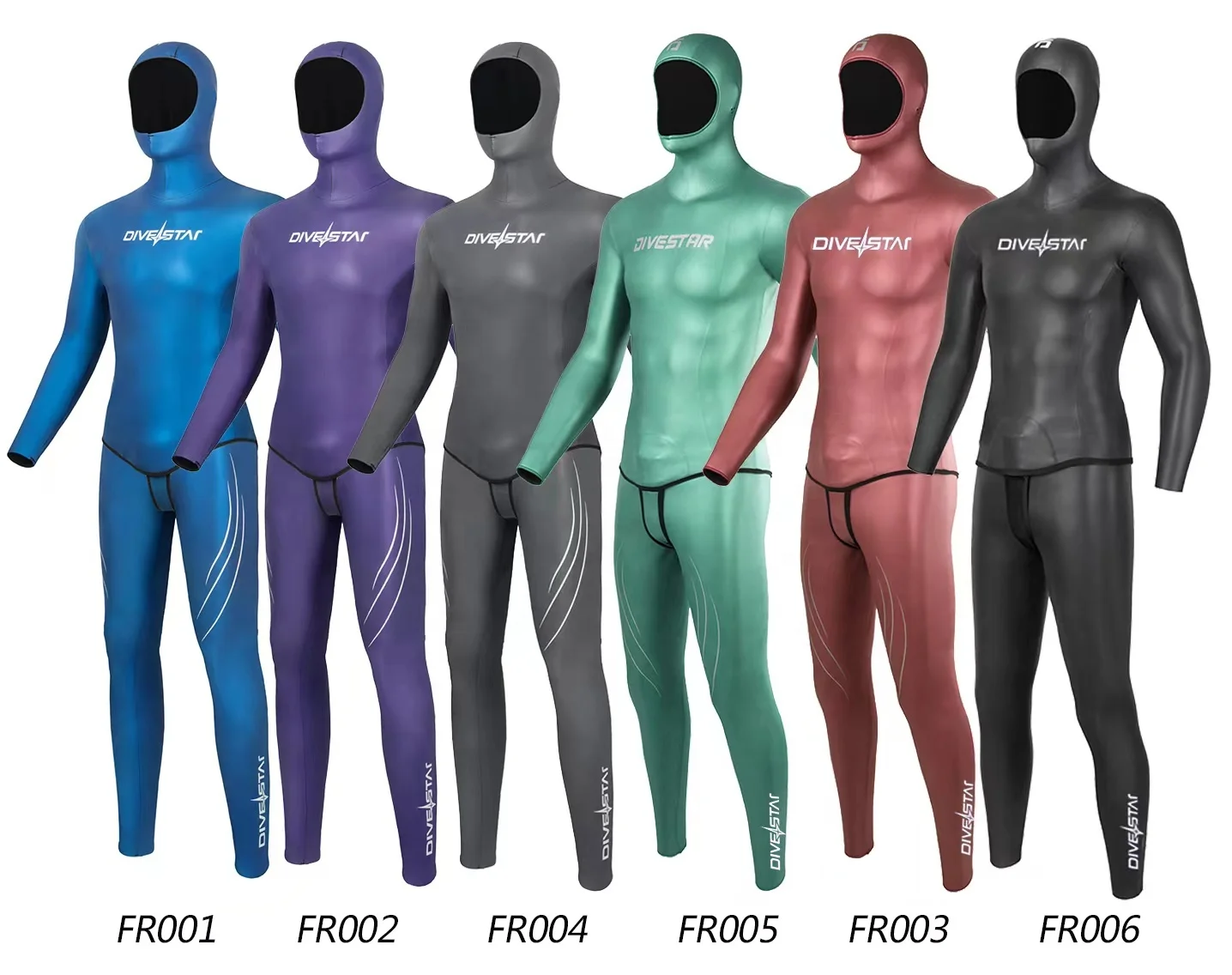 DIVESTAR Customized 2 3 5 7mm Yamamoto Neoprene Smoothskin  Stretchy Freediving Wetsuit  For Woman