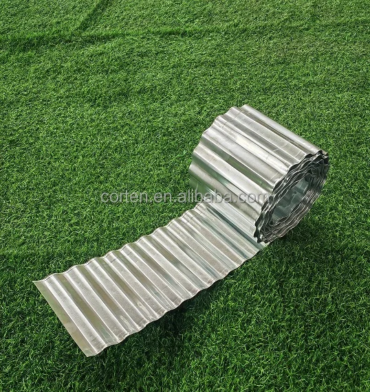 Corrugated Metal Landscape Edging Coil Rustic Raw Steel Galvanized structure Lawn Edge for Lawns Borders and Pathway
