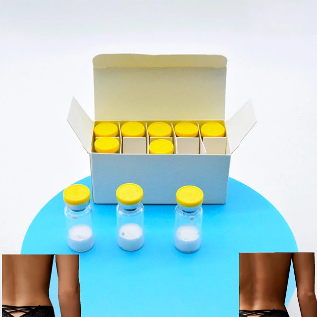 Wholesale Peptide Manufacturing Double Strong Self Tanner Tan Peptide Powder Yellow Tops Tanning Vials for Darker Body