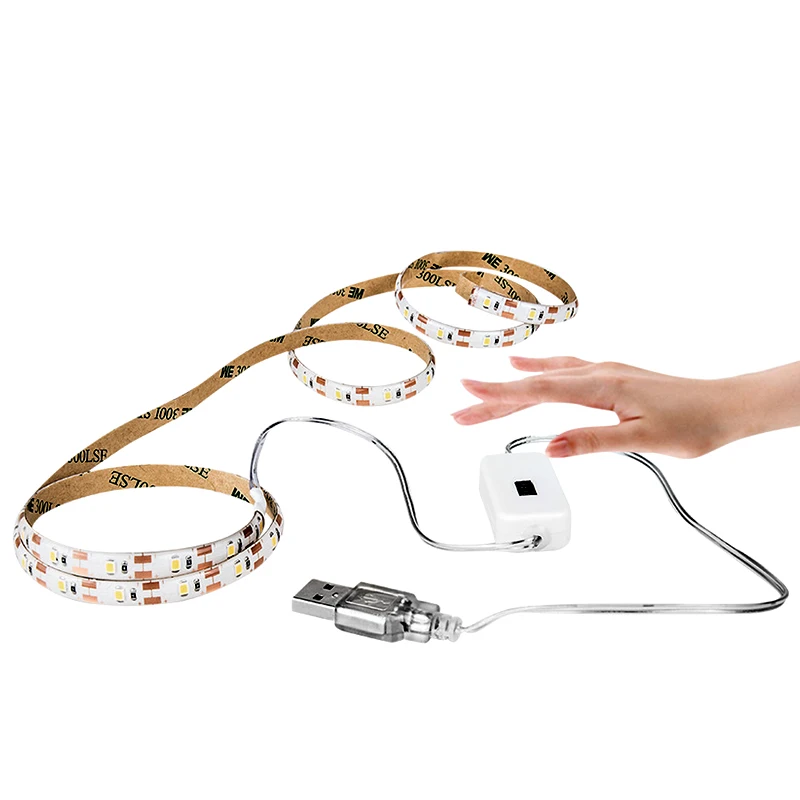 USB 5V Hand Sweep Switch Kitchen Light Strip SMD2835 Waterproof IP20 IP65 LED Cabinet Lights