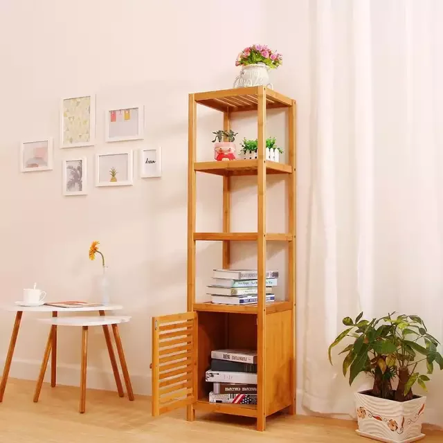 Decorative Entryway Multi-layer Bamboo Knife Bath Storage Rack Bathroom