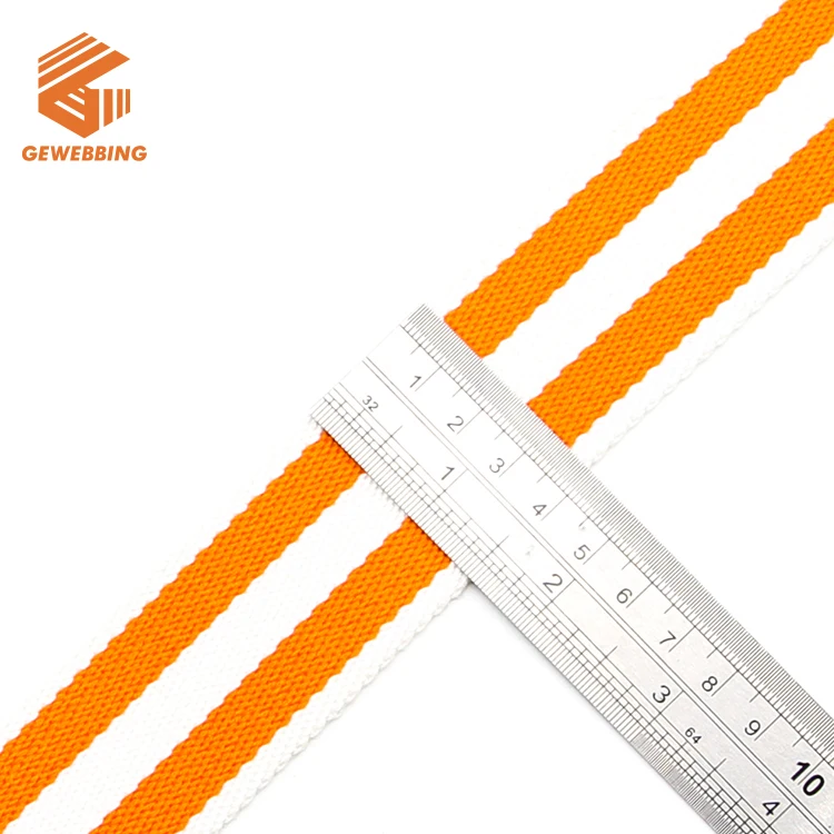  Eco-Friendly Customized 100% Polyester Herring Bone Belt Webbing Woven Tape for Bag Garment