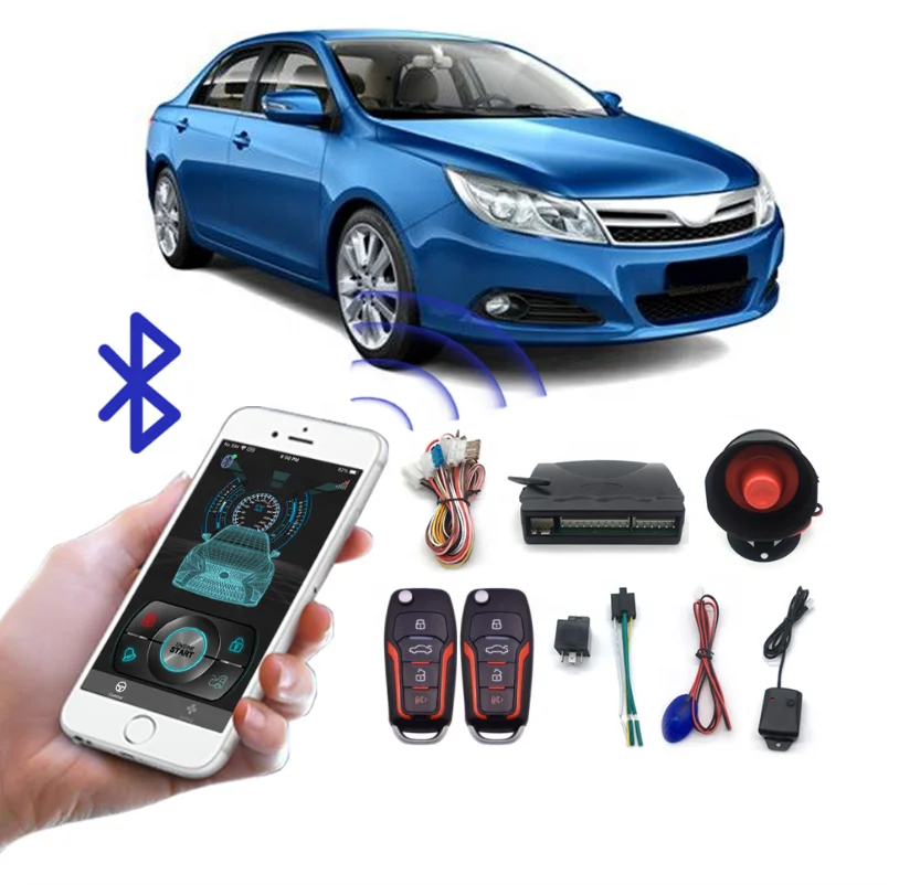 Two ways car alarms system with smart phone APP control Trunk Release
