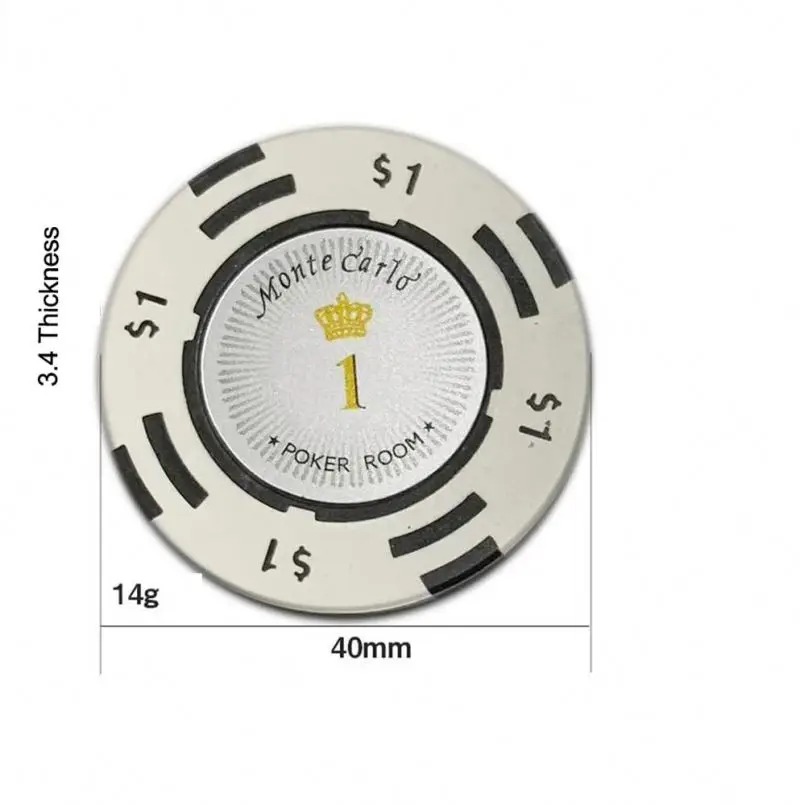 NEW 14g ABS magnetic Golf Poker Chip marker for Custom Printing